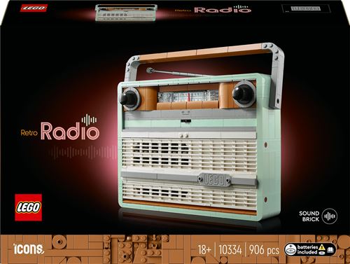 LEGO® Icons 10334 La radio rétro Exclusivité Fnac État correct - LEGO Icons reconditionné disponible sur Fnac