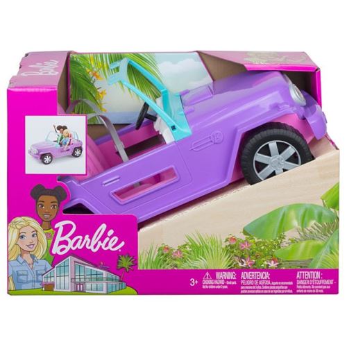 BARBIE Le Buggy violet d&eacute;capotable tout-terrain 2 places 