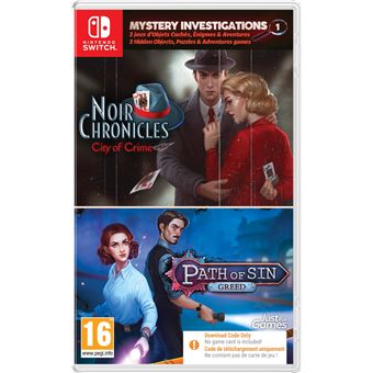 Mystery Investigations Code in a box Nintendo Switch