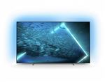 TV OLED Philips Ambilight 65OLED707/12 164 cm 4K UHD Android TV Chrome foncé 2022