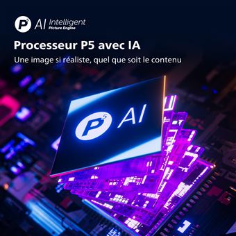 TV OLED Philips Ambilight 65OLED707/12 164 cm 4K UHD Android TV Chrome foncé 2022