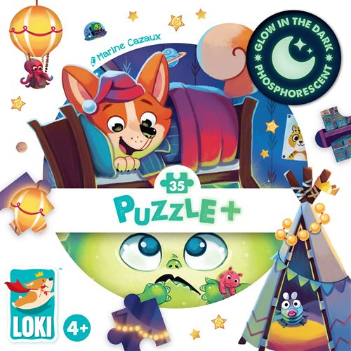 Puzzle+ 35 pièces Iello Loki et le Monstre sous le Lit
