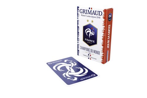 Blister de 54 cartes Grimaud FFF Champion du Monde 2018