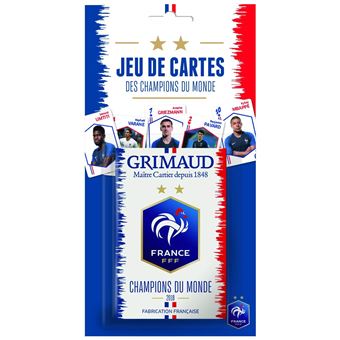 Blister de 54 cartes Grimaud FFF Champion du Monde 2018
