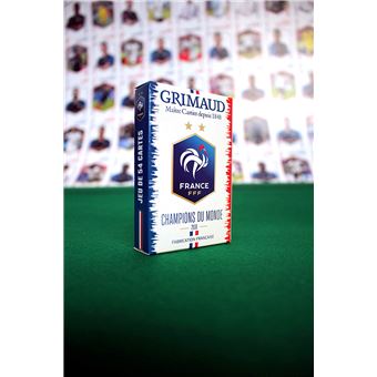 Blister de 54 cartes Grimaud FFF Champion du Monde 2018