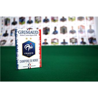 Blister de 54 cartes Grimaud FFF Champion du Monde 2018