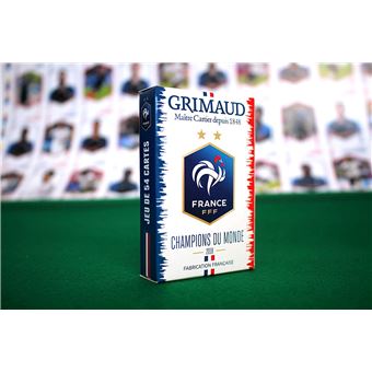 Blister de 54 cartes Grimaud FFF Champion du Monde 2018