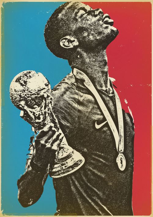 Affiche Sergeant Paper Pogba 9 30x42 cm Edition limitée signée