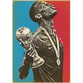 Affiche Sergeant Paper Pogba 9 30x42 cm Edition limitée signée