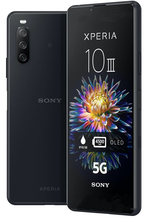 Smartphone Sony Xperia 10 III 6" Double SIM 128 Go 5G Noir