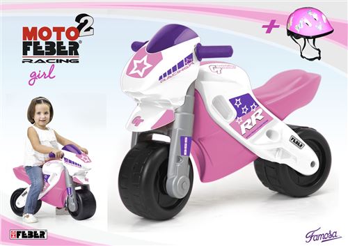 Feber Moto2 Racing Pink Con Casco Multicolore
