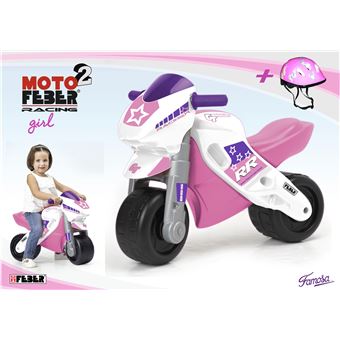 Draisienne Feber Porteur Moto 2 Racing Rose