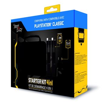 Kit de démarrage 4-en-1 Steelplay Noir pour PlayStation Classic