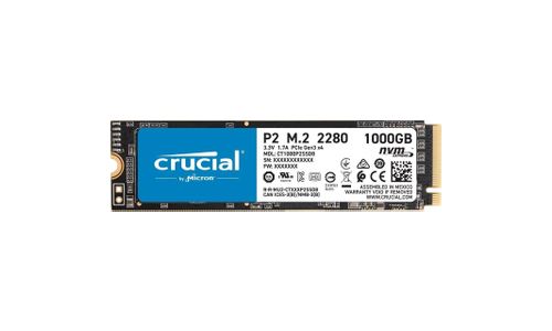 Crucial P2 - SSD - 1 TB - intern - M.2 2280 - PCIe 3.0 x4 (NVMe)