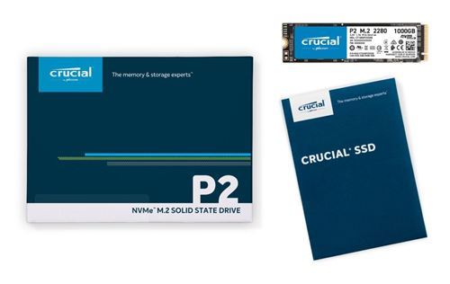 Crucial P2 250Go 500Go 1To 2To NAND NVMe PCIe M.2 SSD Internal Solid State  Drive