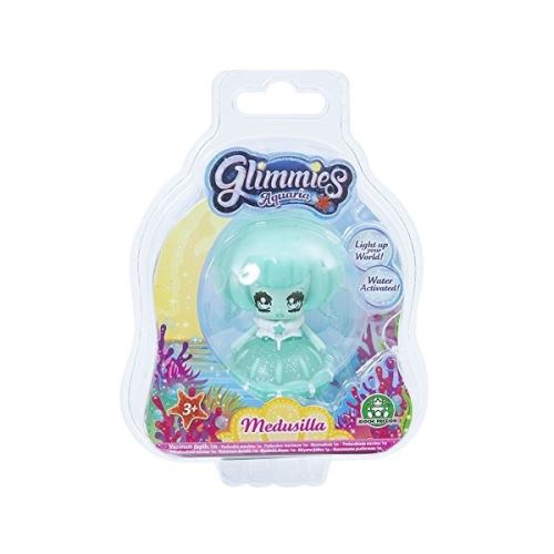 Figurine Glimmies Blister 1 Aquaria Medusilla Bleu 6 cm