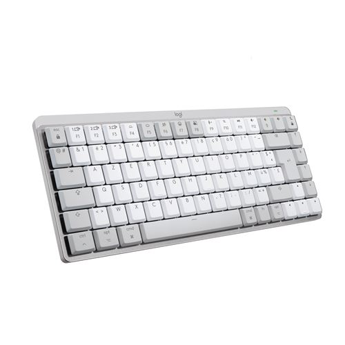 Clavier Sans Fil Illuminé Logitech Mx Mechanical Mini Pour Mac Gris Pâle