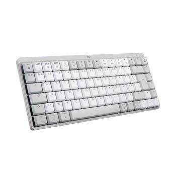 Logitech Master Series MX Mechanical Mini for Mac - Clavier - rétroéclairé - sans fil - Bluetooth LE - AZERTY - Français - commutateur : Tactile Silencieux - gris pâle