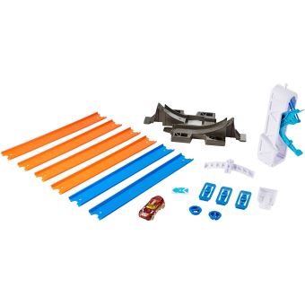 Coffret de voitures avec circuit Hot Wheels Piste Deluxe Lanceur Looping