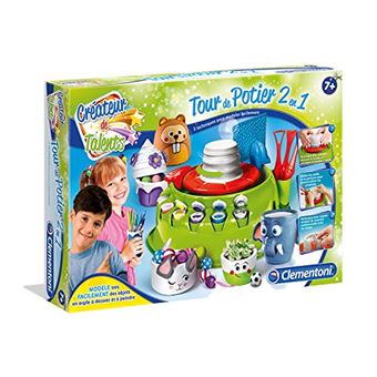 Kit De Poterie Pour Enfants – Tour Électrique, Argile, Couleurs, Tablier, Jouet Créatif 6+ Ans