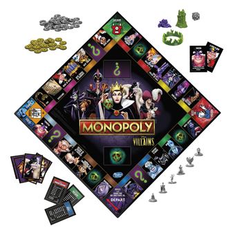 Jeu de société Hasbro Monopoly Edition Disney Les méchants