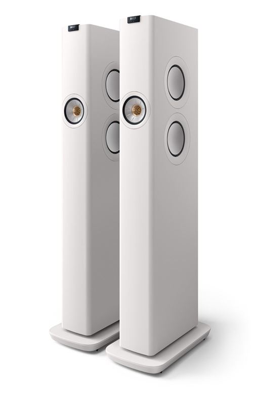 Enceintes Connectées Hi-Fi Kef Ls60 Wireless Blanc Vendues À La Paire