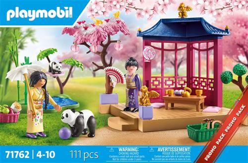 Playmobil 71762 Jardin asiatique avec famille de pandas