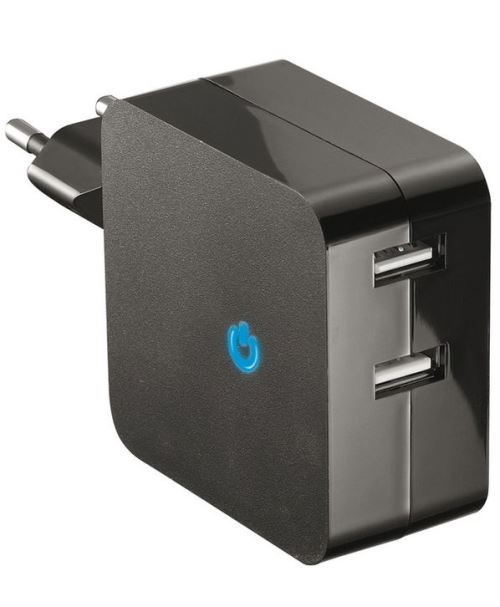 Chargeur secteur Double USB 2.1A Temium