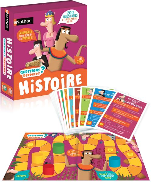Jeu éducatif Questions Réponses Histoire Nathan