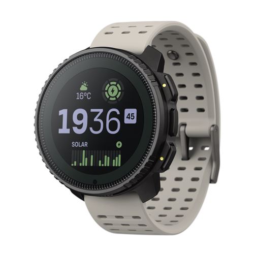 Montre connectée Suunto Vertical Steel Solar 49 mm Noir avec bracelet Beige