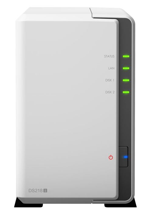 Synology DiskStation DS218j 2-bay 512MB NAS Server Bianco