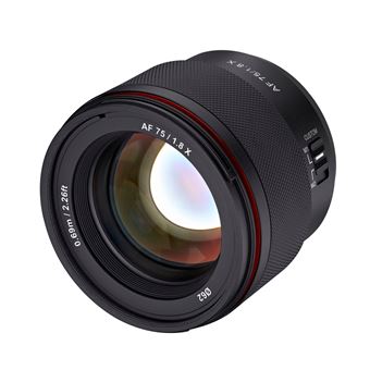 Objectif hybride Samyang AF 75mm f/1.8 noir pour Fuji X