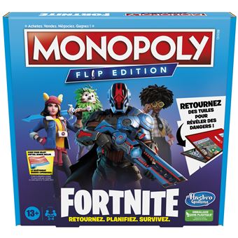 Jeu classique Monopoly Flip Edition Fortnite