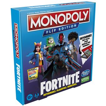 Jeu classique Monopoly Flip Edition Fortnite