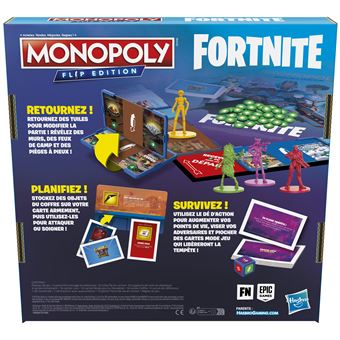 Jeu classique Monopoly Flip Edition Fortnite