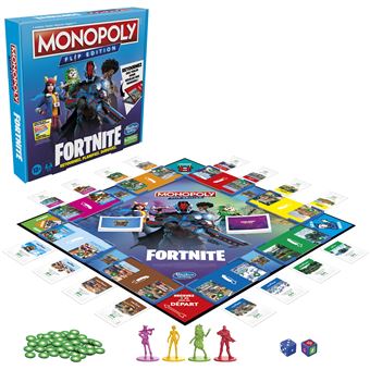 Jeu classique Monopoly Flip Edition Fortnite