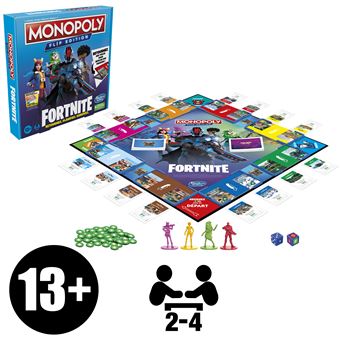 Jeu classique Monopoly Flip Edition Fortnite