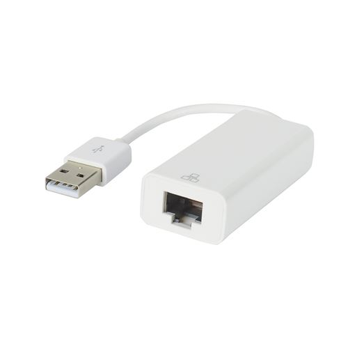 Adaptateur USB Vers RJ45 - Blanc (USB-LAN)