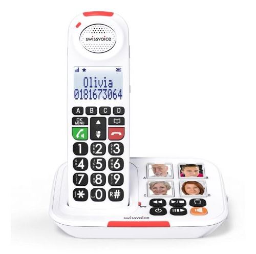 Téléphone Fixe sans fil Swissvoice Xtra 2155 Blanc