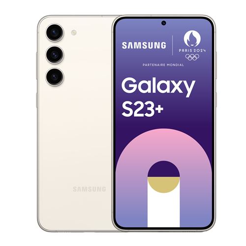Smartphone Samsung Galaxy S23+ 6.6 Nano SIM 5G 8 Go RAM 256 Go Crème