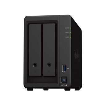 Synology Disk Station DS723+ - Serveur NAS - 2 Baies - RAID RAID 0, 1, JBOD - RAM 2 Go - Gigabit Ethernet - iSCSI support