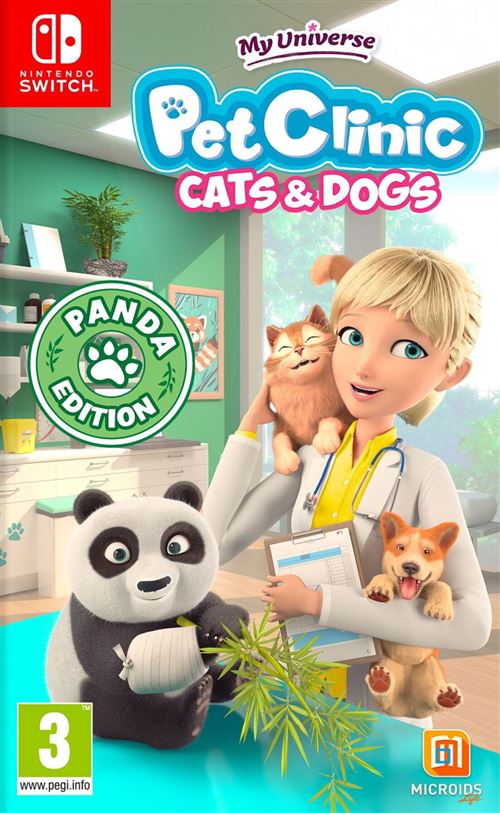 Pochette avant du jeu My Universe : Pet Clinic Cats & Dogs Panda Edition Nintendo Switch