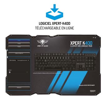 Clavier mécanique Spirit of Gamer RGB Xpert K400 Noir