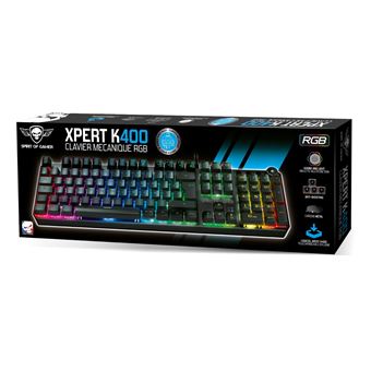 Clavier mécanique Spirit of Gamer RGB Xpert K400 Noir