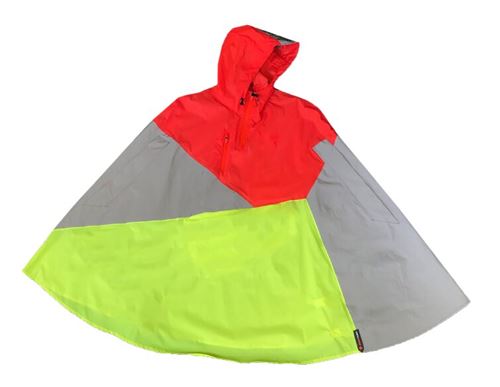 Veste Vélo réfléchissante réversible Urban Circus Cape Jaune et Rouge Taille 1
