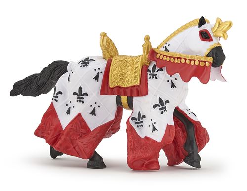 Papo Rouge Figurine Cheval Du Roi Arthur