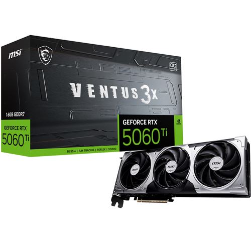 MSI GeForce RTX 5060 Ti 16G VENTUS 3X OC - vue 6