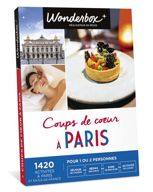 Coffret cadeau Wonderbox Coups de cœur à Paris