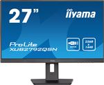 iiyama ProLite XUB2792QSN-B5 - Écran LED - 27" - 2560 x 1440 WQHD @ 75 Hz - IPS - 350 cd/m² - 1000:1 - 4 ms - HDMI, DisplayPort, USB-C - haut-parleurs - noir mat