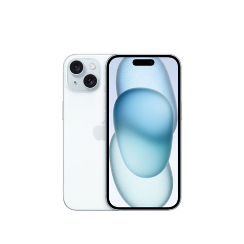 Apple iPhone 15 6,1"" 5G Double SIM 256 Go Bleu État correct - Apple reconditionné disponible sur Fnac